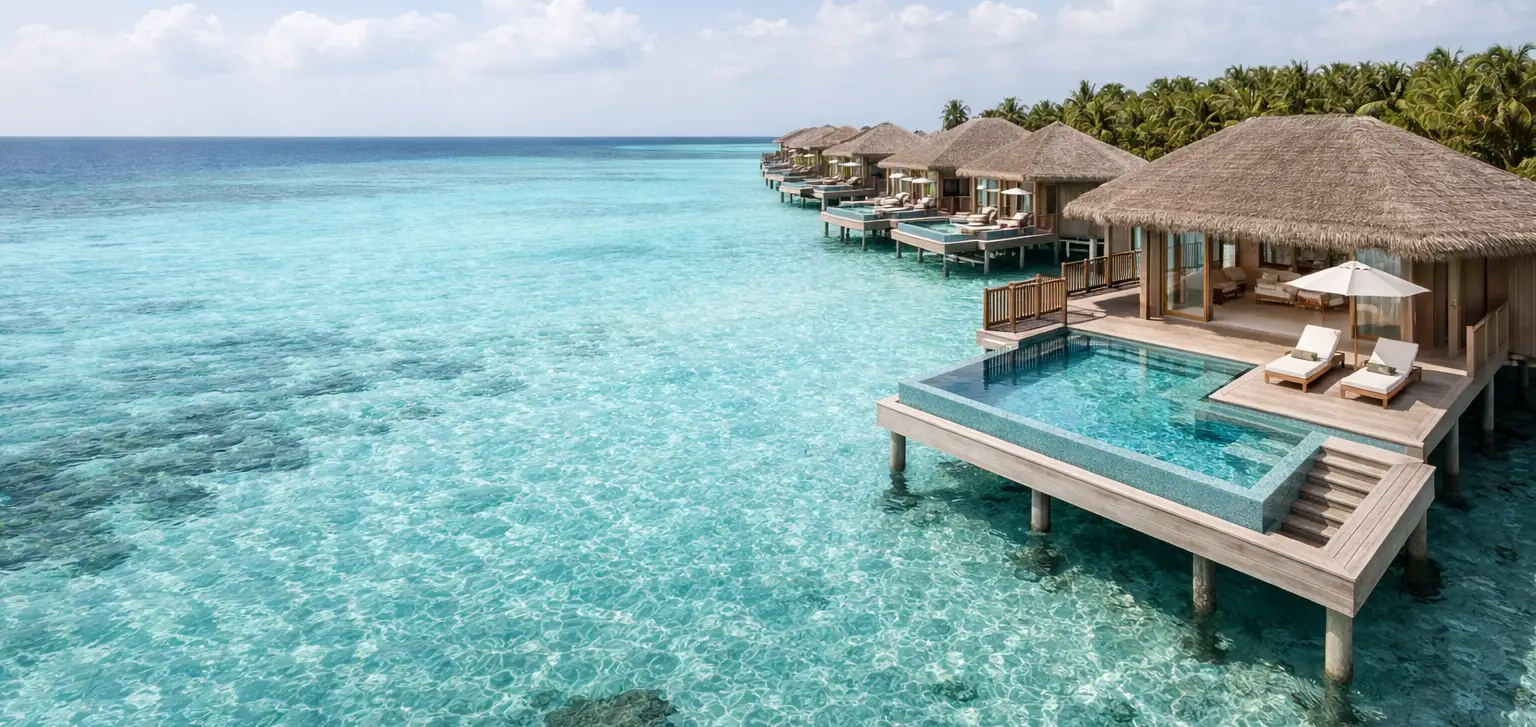 Agua turquesa Maldivas