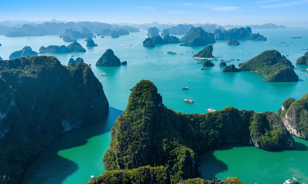 Halong Bay vista aérea